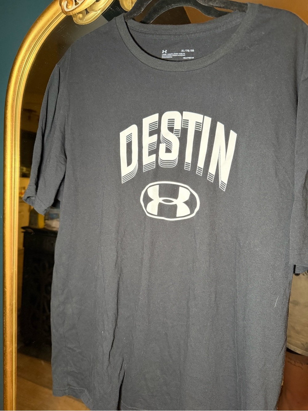 Under Armour Black Men’s Destin Logo Short Sleeve Tee, XL